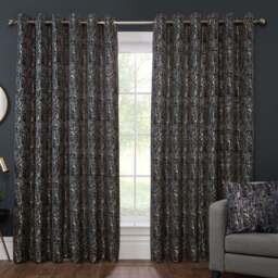 Aster Blackout Eyelet CurtainCharcoal168cm229cm - Divante - Wilko - thumbnail 1