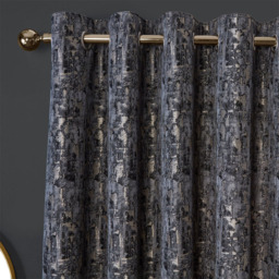 Aster Blackout Eyelet CurtainCharcoal168cm229cm - Divante - Wilko - thumbnail 4