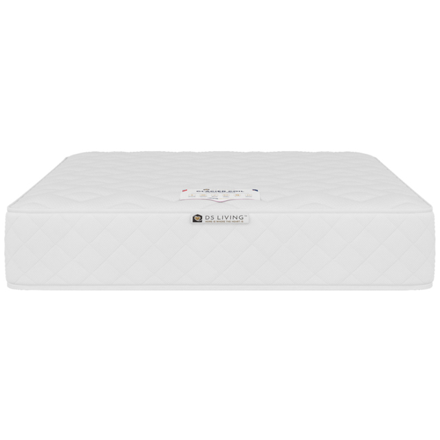 DS Living Glacier Nightfall Single Gel Enhanced Bonnell Spring Mattress - White - Wilko - image 1