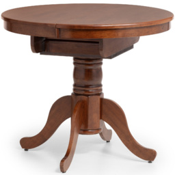 Julian Bowen Canterbury 6 Seater 90 to 120cm Round to Oval Extendable Table Mahogany - Wood - Wilko - thumbnail 3