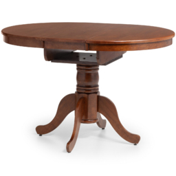 Julian Bowen Canterbury 6 Seater 90 to 120cm Round to Oval Extendable Table Mahogany - Wood - Wilko - thumbnail 4