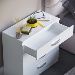 Vida Designs Hulio 4 Drawer White Chest of Drawers - Wilko - thumbnail 7