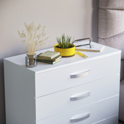 Vida Designs Hulio 4 Drawer White Chest of Drawers - Wilko - thumbnail 4