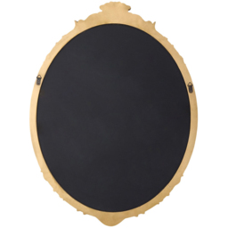 Living and Home Gold Oval Classic Wall Mirror 80 x 60cm - Size: 80 x 60 x 3cm - Wilko - thumbnail 4