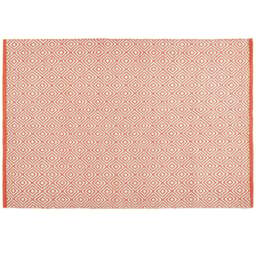 Hug Rug Rust Diamond Woven Rug 120 x 170cm - Orange - Wilko