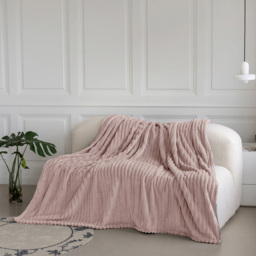 Velosso Bellissima Blush Plush Throw 305 x 305cm - Size: 305 x 305 x 1cm - Wilko - thumbnail 3