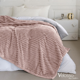 Velosso Bellissima Blush Plush Throw 305 x 305cm - Size: 305 x 305 x 1cm - Wilko - thumbnail 5