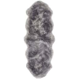 Origins Grey Genuine Sheepskin Rug 70 x 175cm - Size: 75 x 175cm - Origins Rugs - Wilko - thumbnail 1
