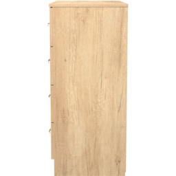 Crowndale Avon 4 Drawer Nebraska Oak Chest of Drawers Ready Assembled - Wilko - thumbnail 4