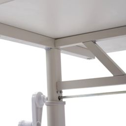 Living and Home Height Adjustable White Office Desk - Size: 90 x 80 x 60cm - Wilko - thumbnail 6