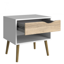 Furniture To Go Oslo White and Oak 3 Piece Bedroom Furniture Set - Wilko - thumbnail 5