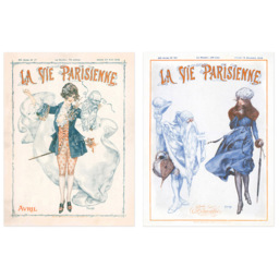 Artery8 Vintage French Magazine Cover Woman Winter Ice Skating Wall Art Print 30 x 41cm 6 Pack - Size: 40.5 x 30.5 x 0.3cm - Multi - Wilko - thumbnail 3