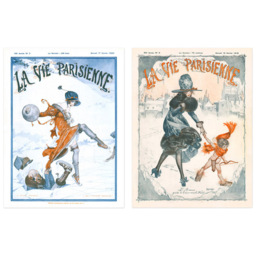 Artery8 Vintage French Magazine Cover Woman Winter Ice Skating Wall Art Print 30 x 41cm 6 Pack - Size: 40.5 x 30.5 x 0.3cm - Multi - Wilko - thumbnail 4