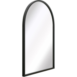 The Arcus Black Arched Metal Wall Mirror 100 x 70cm - MirrorOutlet - Wilko - thumbnail 4