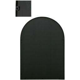 The Arcus Black Arched Metal Wall Mirror 100 x 70cm - MirrorOutlet - Wilko - thumbnail 5