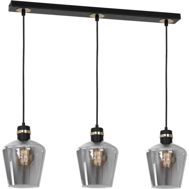 Milagro Richmond Black Pendant Lamp 230V - Size: 18 x 60 x 100cm - Wilko - image 1