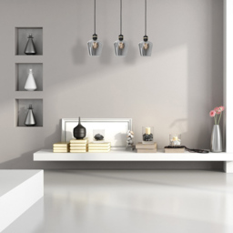 Milagro Richmond Black Pendant Lamp 230V - Size: 18 x 60 x 100cm - Wilko - thumbnail 4
