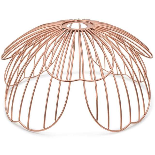 ValueLights Rose Pink Metal Flower Pendant Shade - Size: 15 x 32 x 31.5cm - Wilko - image 1