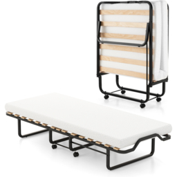 Costway Single Folding Bed with Mattress - Multi - Wilko - thumbnail 3