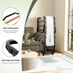 Costway Single Folding Bed with Mattress - Multi - Wilko - thumbnail 5