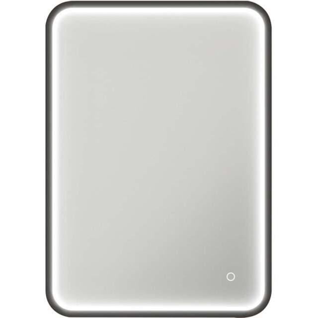 Sorrelis Pallas LED Mirror 70 x 50cm - Size: 50 x 70 x 4.7cm - Black - Wilko - image 1