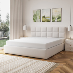 Artemis Home Richwood Super King Size Beige Linen Upholstered Ottoman Bed - Wilko - thumbnail 5