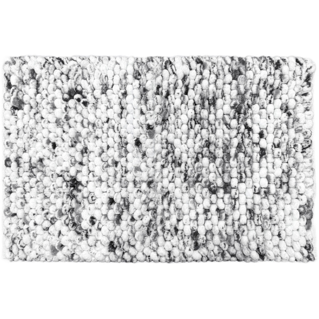 Allure Bath Fashions Luxury Marl Chunky Bobble Dark Grey Bath Mat 50 x 80cm - Size: 50 x 80 x 1cm - Wilko - image 1