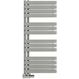 Terma Warp S Salt n Pepper Heated Towel Rail 2605 BTU 1110 x 500mm - Size: 111 x 50 x 11.2cm - Grey - Wilko - thumbnail 4