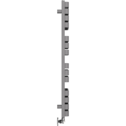 Terma Warp S Salt n Pepper Heated Towel Rail 2605 BTU 1110 x 500mm - Size: 111 x 50 x 11.2cm - Grey - Wilko - thumbnail 5