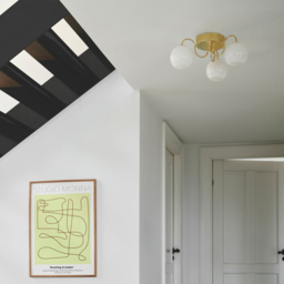 Nordlux Franca Brass Ceiling Light - Size: 18 x 46.2 x 46.2cm - Gold - Wilko - thumbnail 3