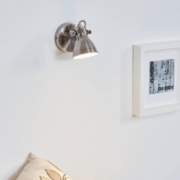EGLO Seras Antique Nickel Circular Spotlight - Size: 10 x 10 x 10cm - Cream - Wilko - thumbnail 3
