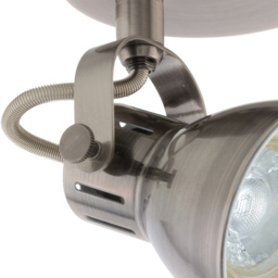 EGLO Seras Antique Nickel Circular Spotlight - Size: 10 x 10 x 10cm - Cream - Wilko - thumbnail 4