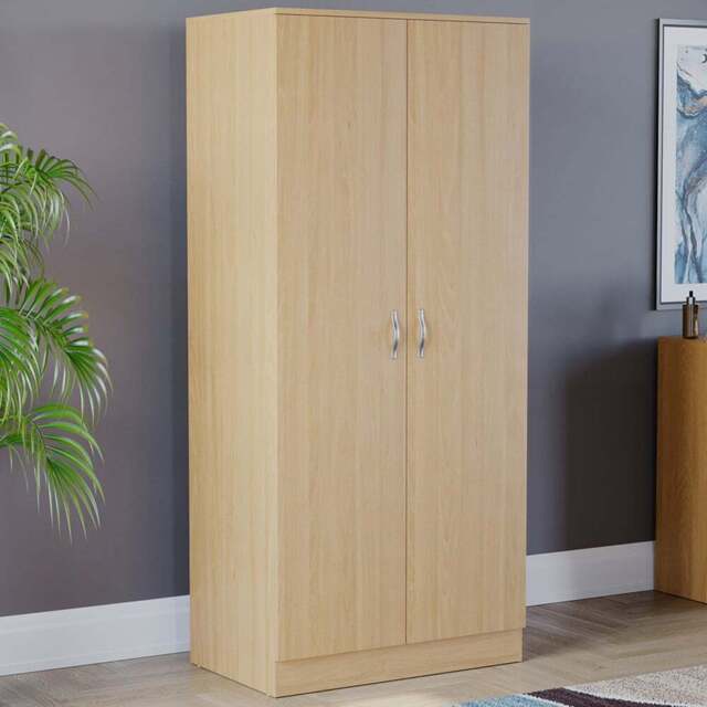 VIDA DESIGNS Riano 2 Door Pine Wardrobe - Brown - Wilko - image 1
