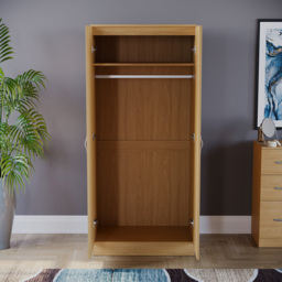 VIDA DESIGNS Riano 2 Door Pine Wardrobe - Brown - Wilko - thumbnail 7