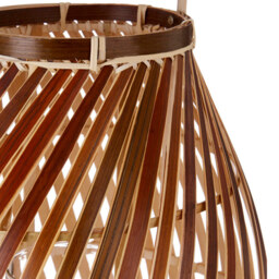 Premier Housewares Hanoi Natural Bamboo Lantern - Size: 25 x 25 x 41cm - Brown - Wilko - thumbnail 5