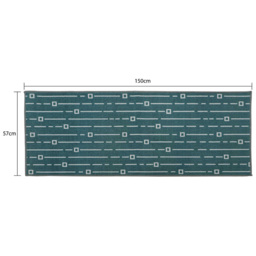 JVL Savio Teal Runner 57 x 150cm - Blue - JVL Homewares - Wilko - thumbnail 7