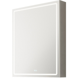 Sorrelis Aquila Single Door Tunable LED Mirror Cabinet 70 x 50cm - Size: 50 x 70 x 13cm - Silver - Wilko - thumbnail 3