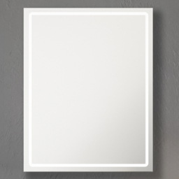 Sorrelis Aquila Single Door Tunable LED Mirror Cabinet 70 x 50cm - Size: 50 x 70 x 13cm - Silver - Wilko