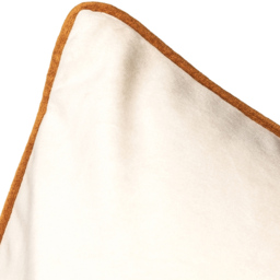 Paoletti Meridian Ecru Ginger Velvet Cushion - Size: 55 x 55 cm - Multi - Wilko - thumbnail 5