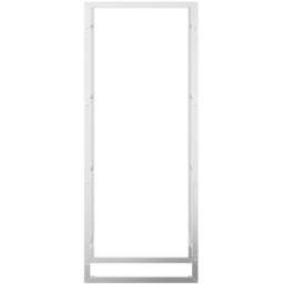vidaXL Silver Stainless Steel Firewood Log Holder 132 x 50 x 28cm - Wilko - thumbnail 5