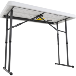 Lifetime Products Height Adjustable Commercial Table - Size: 91.4 x 121.9 x 61cm - White - Wilko - thumbnail 5