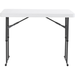 Lifetime Products Height Adjustable Commercial Table - Size: 91.4 x 121.9 x 61cm - White - Wilko - thumbnail 4