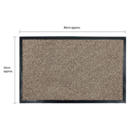 JVL Admiral Fibre Mat Stone 50 x 80cm - JVL Homewares - Wilko - thumbnail 5