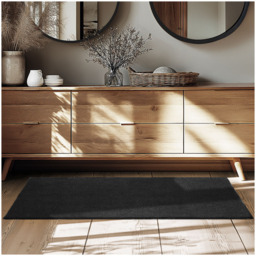 tectake Zonelle Black Short Pile Ultra Soft Rug 150 x 80cm - Size: 115 x 7 x 18cm - Red - Wilko - thumbnail 3