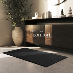 tectake Zonelle Black Short Pile Ultra Soft Rug 150 x 80cm - Size: 115 x 7 x 18cm - Red - Wilko - thumbnail 4