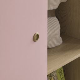 Junior Vida Neptune Single Door Pink and Oak Wardrobe - Wilko - thumbnail 6