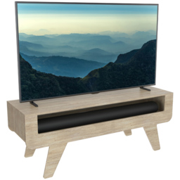 AVF Horton Whitewashed Oak Tapered Leg TV Unit - Size: 39.2 x 120 x 45 - Wood - Wilko - thumbnail 4