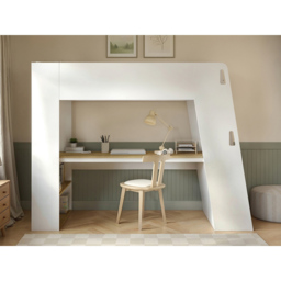 Flair Fern White and Oak High Sleeper Bed with Storage Staircase and Desk - Size: 178.3 x 95.6 x 235cm - Wilko - thumbnail 5