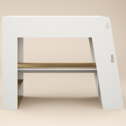 Flair Fern White and Oak High Sleeper Bed with Storage Staircase and Desk - Size: 178.3 x 95.6 x 235cm - Wilko - thumbnail 4