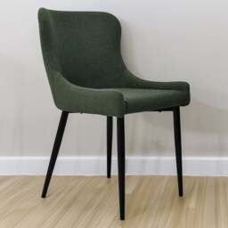 Bentley Designs Rubens Set of 2 Green Boucle Dining Chair - Wilko - thumbnail 1